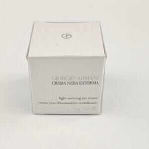 Giorgio Armani Crema Nera Extrema Light Reviving Eye Cream 0.17fl oz. NEW France
